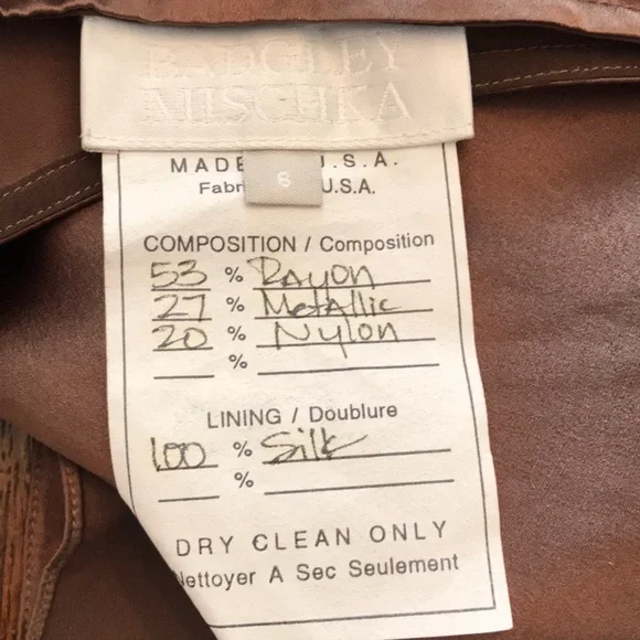 Vintage Satin Badgley Mischka Satin Gown - Picture 10 of 11